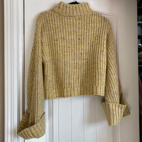 Topshop chunky yellow sweater size 4 - 6 small - Picture 5 of 6